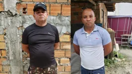 Edivaldo Santana e Aguinaldo Pinto foram presos na última terça-feira (21) em uma oficina no bairro da Pedreira