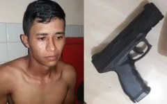 Com Marcos André de Sousa foi encontrada uma arma de brinquedo que ele teria usado no assalto. 
