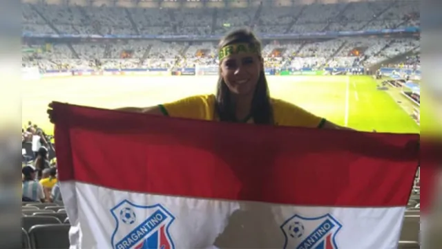 Imagem ilustrativa da notícia Paraense assiste Brasil X Argentina com bandeira do Bragantino no Mineirão