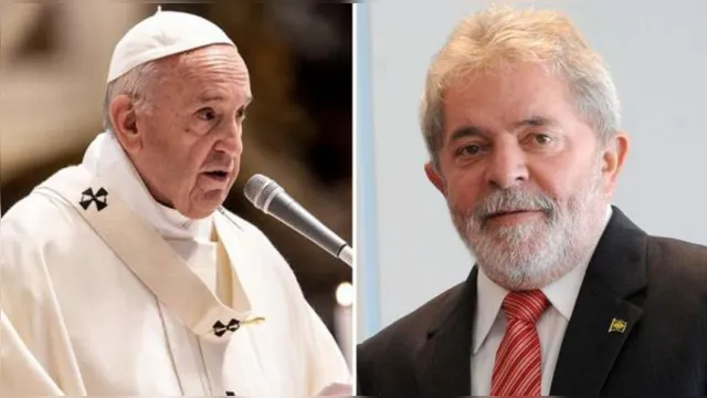 Imagem ilustrativa da notícia Papa Francisco aparece ganhando camisa "Lula Livre"