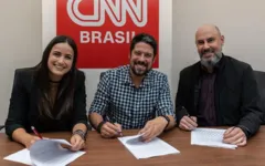 Imagem ilustrativa da notícia Mari Palma e Felipe Siani assinam com a CNN e irão apresentar programa juntos