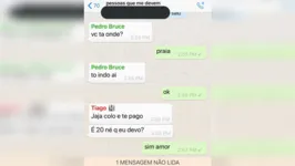 A estudante criou um grupo para cobrar as pessoas que estavam devendo. 