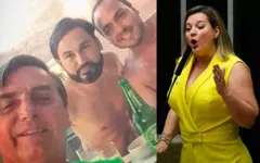 Imagem ilustrativa da notícia Joice Hasselmann e Carlos Bolsonaro trocam alfinetadas com imagens de 'veado' e 'porca'