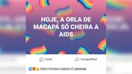 Suposto professor foi detonado por um comentário homofóbico. 