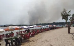 PM tenta identificar os suspeitos pelo incêndio. 