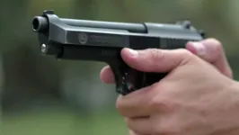 Um dos criminosos estava armado com uma pistola. Cerca de 20 armas foram roubadas pela dupla, segundo a Polícia Civil.