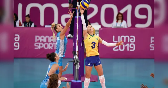 Imagem ilustrativa da notícia Vôlei: Brasil é superado pela Argentina no segundo duelo no Pan