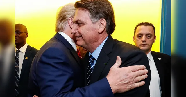 Imagem ilustrativa da notícia Bolsonaro faz declaração para Trump na ONU: "I love you"
