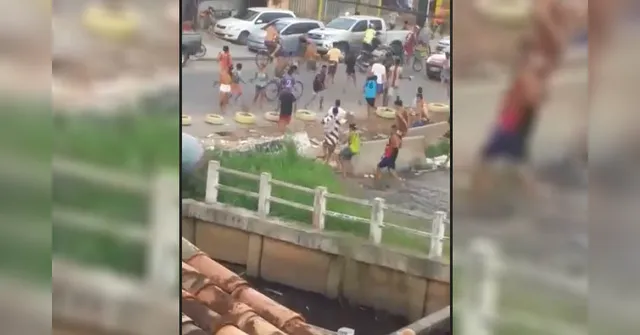 Imagem ilustrativa da notícia Vídeo mostra crianças e jovens em meio a tiroteio no Jurunas