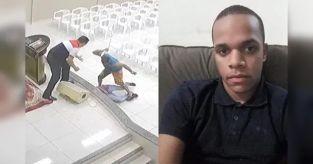 Imagem ilustrativa da notícia Vídeo brutal: adolescente morre após ser esfaqueado durante culto evangélico
