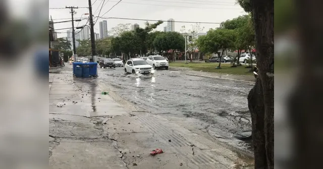 Imagem ilustrativa da notícia Chuva chega com tudo e deixa ruas da Grande Belém alagadas nesta segunda