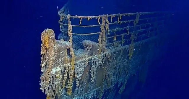 Imagem ilustrativa da notícia Vídeo: novas imagens do Titanic mostram que ele está desaparecendo