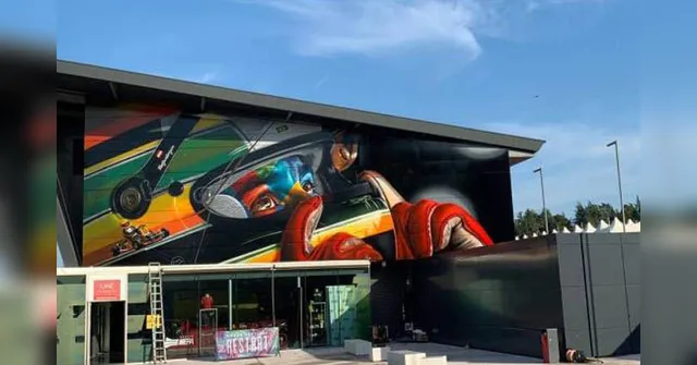 Imagem ilustrativa da notícia Kobra inaugura mural de Ayrton Senna na Itália