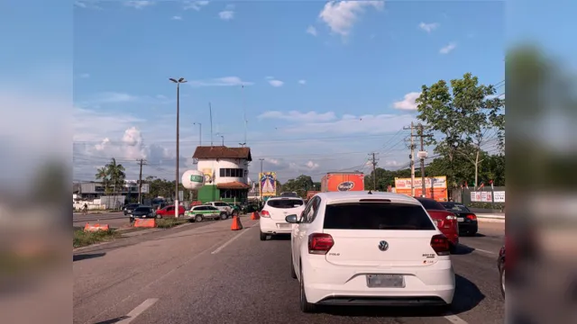 Imagem ilustrativa da notícia Saída de Belém tem trânsito intenso na tarde desta sexta-feira
