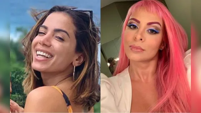 Imagem ilustrativa da notícia Anitta e Alinne Rosa se beijam em Salvador