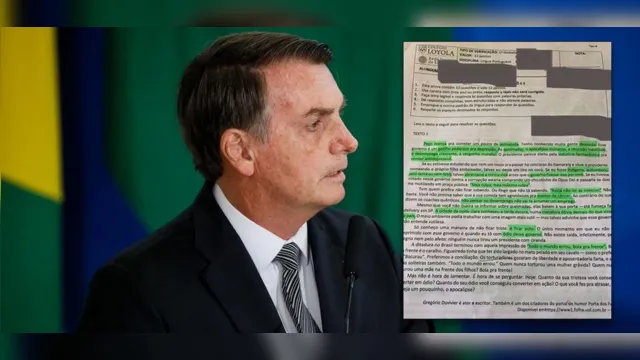 Imagem ilustrativa da notícia Colégio
anula prova com texto crítico de Duvivier a governo Bolsonaro