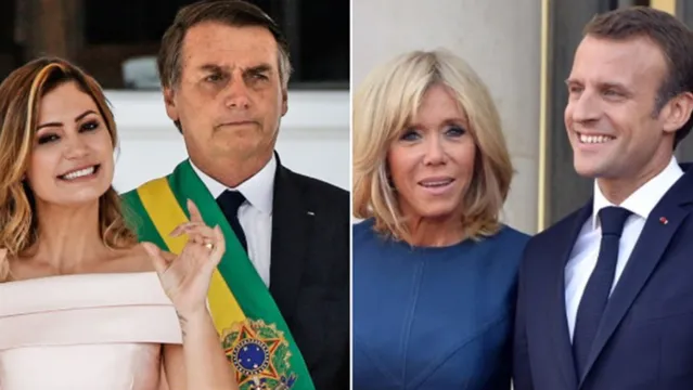 Imagem ilustrativa da notícia Bolsonaro critica esposa de presidente da França e é detonado na internet