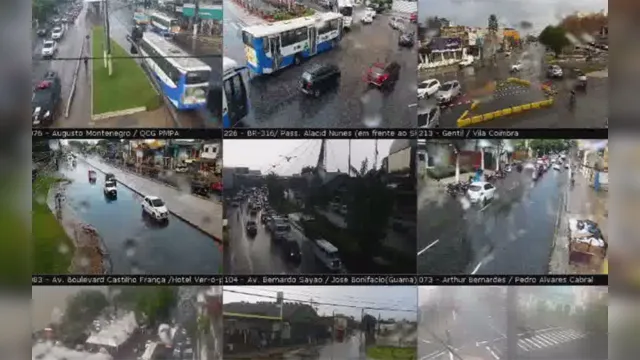 Imagem ilustrativa da notícia Acompanhe ao vivo o trânsito em Belém após a chuva da tarde