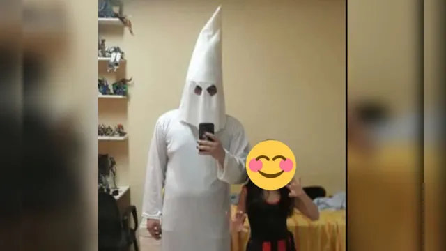 Imagem ilustrativa da notícia Estudante de Direito usa roupa da Ku Klux Klan em Ananindeua e afirma 'às quintas somos racistas'