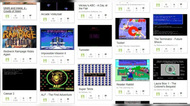 Imagem ilustrativa da notícia Site disponibiliza games dos anos 80 e 90 para jogar on-line