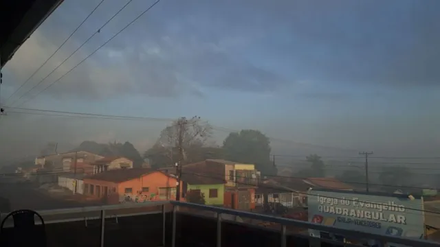Imagem ilustrativa da notícia Grande incêndio atinge lixão em Bragança