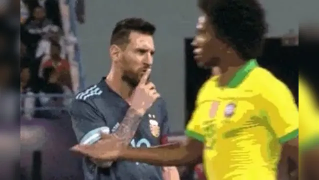 Imagem ilustrativa da notícia Messi manda Tite calar a boca em discussão durante o jogo