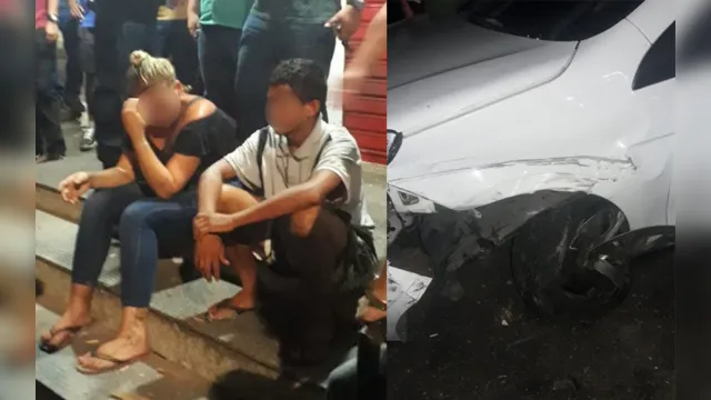 Imagem ilustrativa da notícia Casal assalta taxista em frente à praça de Belém e causa colisão em massa