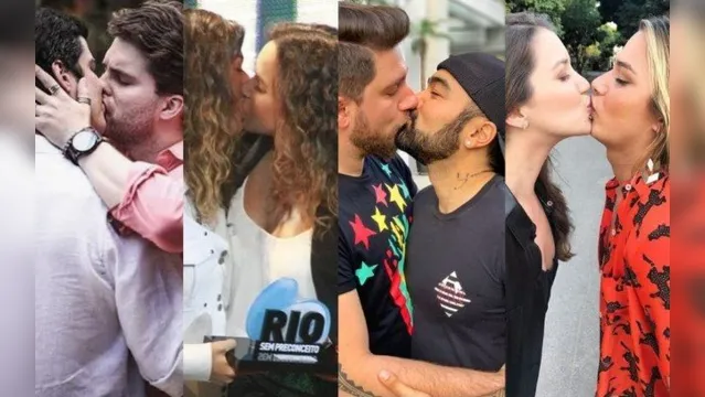 Imagem ilustrativa da notícia Famosos promovem "beijaço gay" contra censura na Bienal
