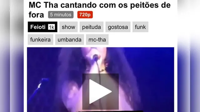 Imagem ilustrativa da notícia Funkeira tem vídeo exposto no XVideos e faz desabafo