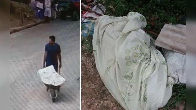 Imagem ilustrativa da notícia Vídeo mostra homem levando corpo de mulher para desova em Belém