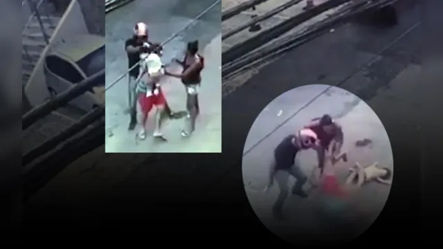 Imagem ilustrativa da notícia Imagens muito fortes! Homem é executado com bebê no colo no meio da rua