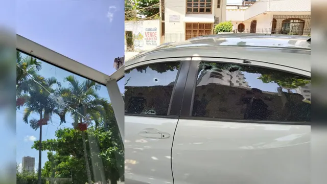 Imagem ilustrativa da notícia Intenso tiroteio assusta moradores do Umarizal; carro e prédio foram atingidos