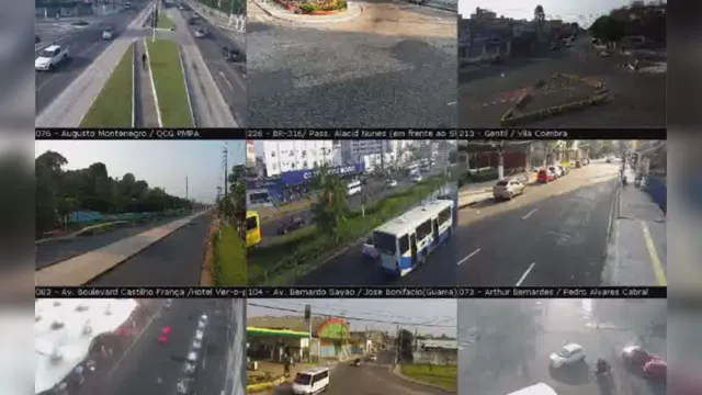 Imagem ilustrativa da notícia Câmeras do Ciop mostram o trânsito em Belém na manhã de hoje