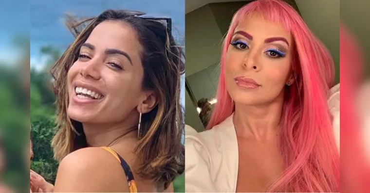 Imagem ilustrativa da notícia Anitta e Alinne Rosa se beijam em Salvador