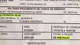 Após reclamação, a concessionária teve de rever a fatura