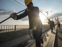 A obra encontra-se em fase final 