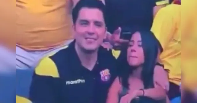 Imagem ilustrativa da notícia Torcedor flagrado aos beijos em estádio pede perdão à mulher