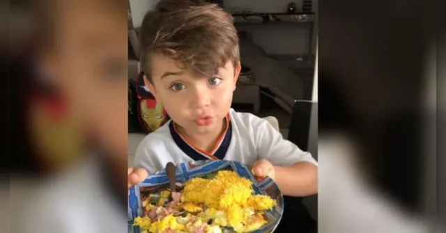 Imagem ilustrativa da notícia "A menina não me quer só porque eu como ovo"; menino viraliza na web e canção vira hit
