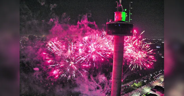 Imagem ilustrativa da notícia “Fogos na Torre” terão mais cores e 50% menos de barulho neste ano