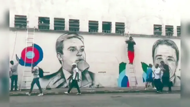 Imagem ilustrativa da notícia Gugu Liberato ganha mural de grafite próximo à sede da Record, em São Paulo