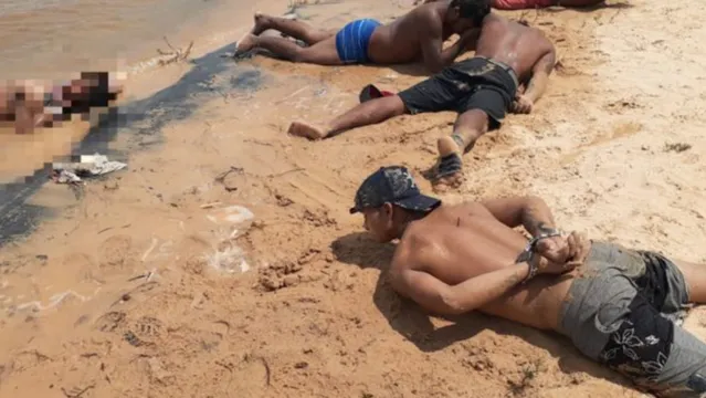 Imagem ilustrativa da notícia Polícia prende homens em flagrante estuprando mulher em praia 