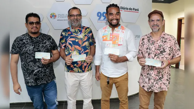 Imagem ilustrativa da notícia Ganhadores do 11°Festival de Música Popular Paraense recebem premiação e visitam o Grupo RBA