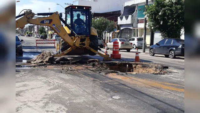 Imagem ilustrativa da notícia Reparo de tubulação é realizado no bairro da Pedreira neste domingo (24)