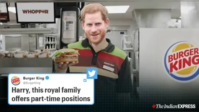Imagem ilustrativa da notícia Burger King oferece trabalho para príncipe Harry