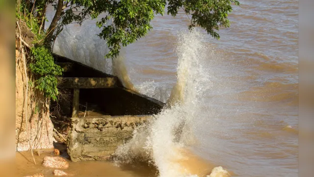 Imagem ilustrativa da notícia Alerta! Maré alta de quase 4 metros aumenta riscos de alagamentos em Belém.