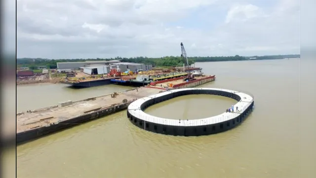 Imagem ilustrativa da notícia Setran inicia instalação dos dolfins de proteção da Ponte Rio Moju