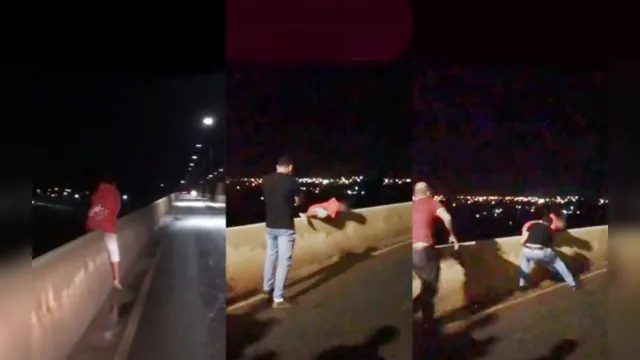Imagem ilustrativa da notícia Pedestres agem rápido e evitam que jovem se jogue de ponte em Marabá