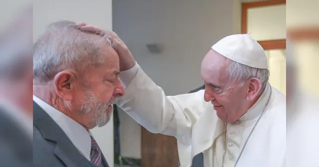 Imagem ilustrativa da notícia Lula encontra papa Francisco no Vaticano: "conversar sobre um mundo mais justo"