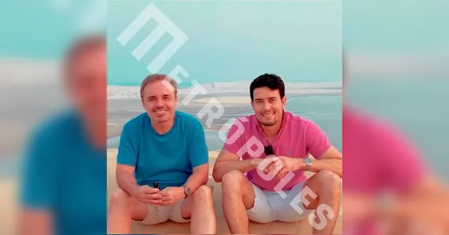 Imagem ilustrativa da notícia Vazam fotos de Gugu e suposto namorado em viagem romântica