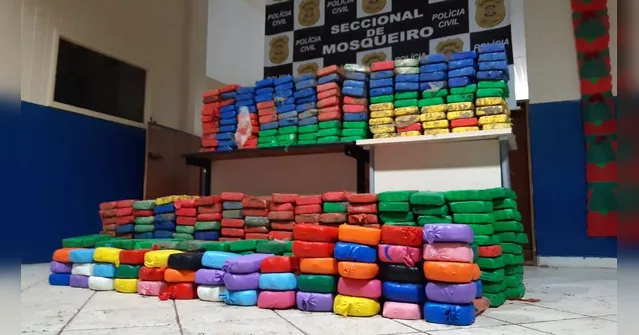 Imagem ilustrativa da notícia Polícia apreende cerca de uma tonelada de drogas em Mosqueiro